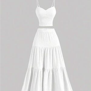 Elegant White Maxi Skirt